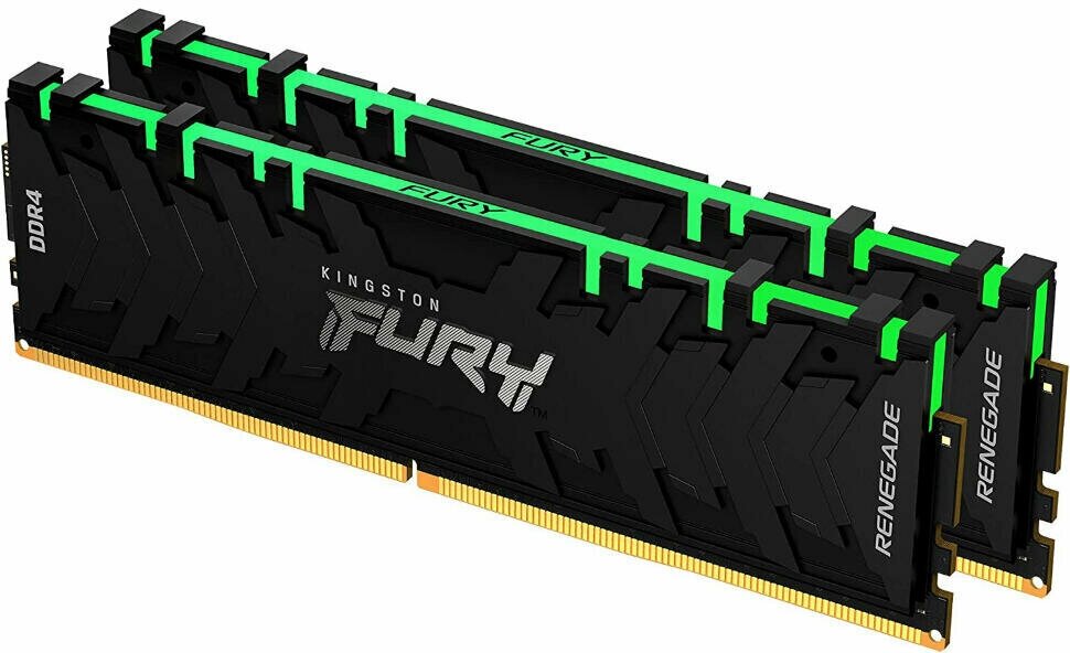 Модуль памяти Kingston 32Gb (2x16Gb) 3200MHz DDR4 FURY Renegade RGB (KF432C16RB1AK2/32)