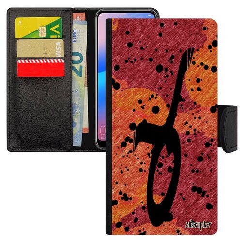 фото Чехол-книжка на смартфон huawei p30 lite, "знак зодиака" каллиграфия планета utaupia