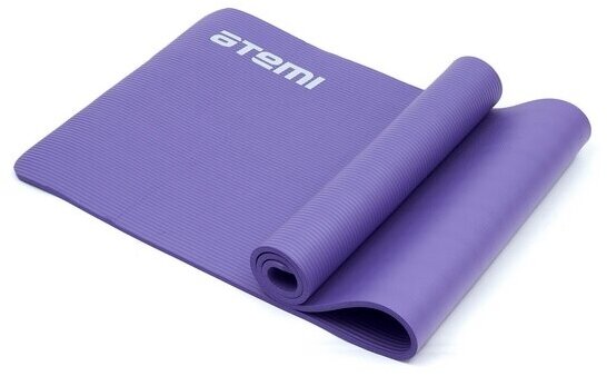 Коврик для йоги ATEMI AYM05, 183х61х1 см фиолетовый однотонный