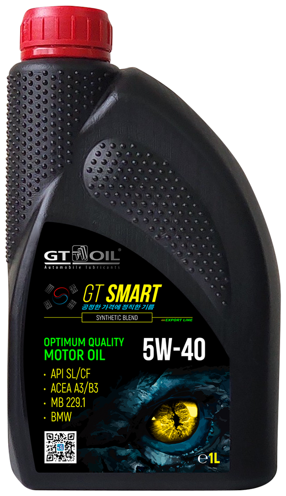 Полусинтетическое моторное масло GT OIL GT Smart 5W-40, 1 л