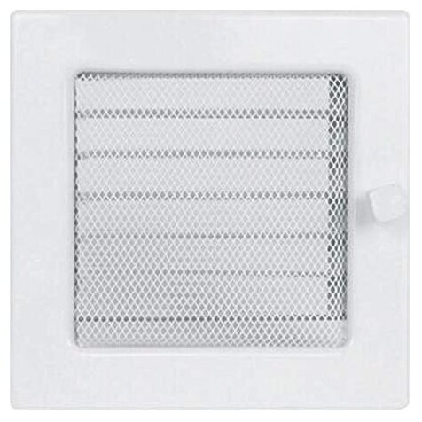 Вентиляционная решетка 170х170 мм. белый с жалюзи
