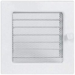 Вентиляционная решетка 170х170 мм. белый с жалюзи