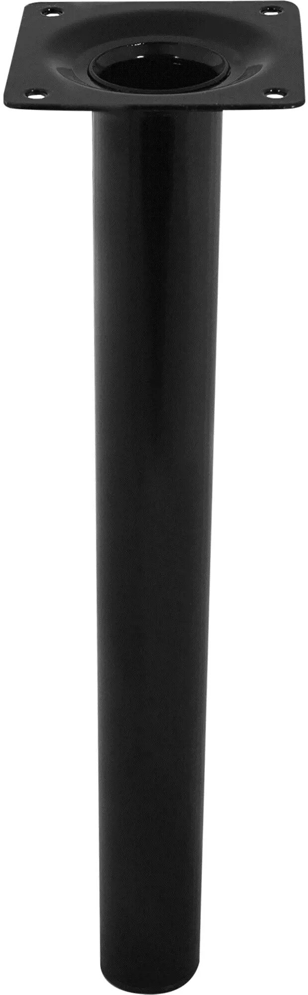Ножка круглая 300х30 мм сталь максимальная нагрузка 50 кг цвет черный