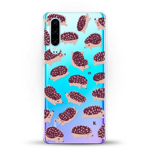 фото Силиконовый чехол ёжики на huawei p30 andy & paul