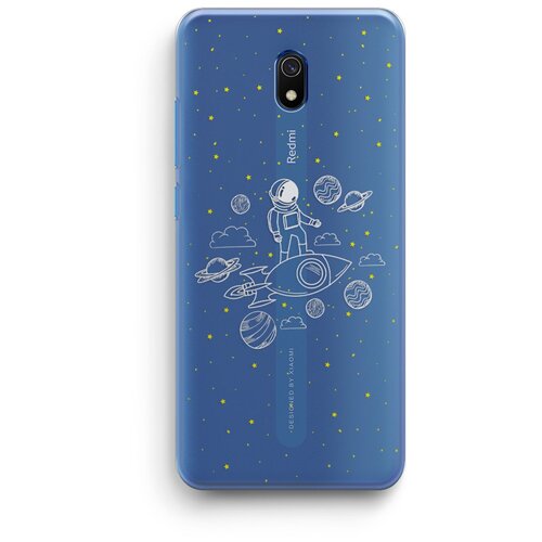 фото Силиконовый чехол xiaomi redmi 8a / сяоми редми 8a "космос", прозрачный uncle dad