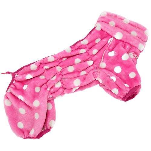 фото For my dogs комбинезон для собак плюш розовый в горох для девочек fw948-2020 f (18) formydogs