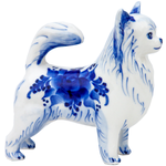 Статуэтка Собака Чихуа Породистая Гжель - изображение