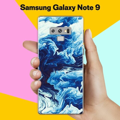 силиконовый чехол семечки макро на samsung galaxy note 9 самсунг ноут 9 Силиконовый чехол на Samsung Galaxy Note 9 Синий цвет / для Самсунг Галакси Ноут 9