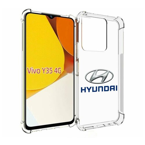 Чехол MyPads hyundai-4 мужской для Vivo Y35 4G 2022 / Vivo Y22 задняя-панель-накладка-бампер