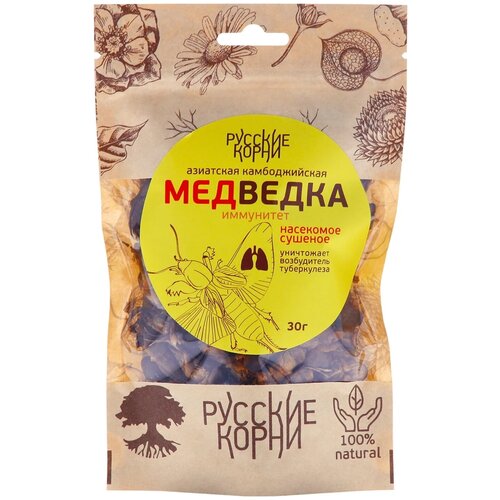 Концентрат Русские корни Медведка азиатская сушеная, 30 г