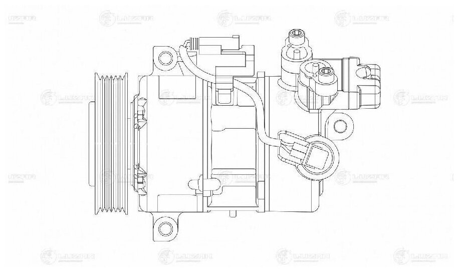 Компрессор кондиционера для автомобилей BMW 3 (E90) (05-)/1 (E81) (04-) LUZAR - фото №18