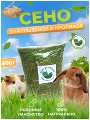 Сено луговое для животных и грызунов 0,5 кг/ урожай 2023/