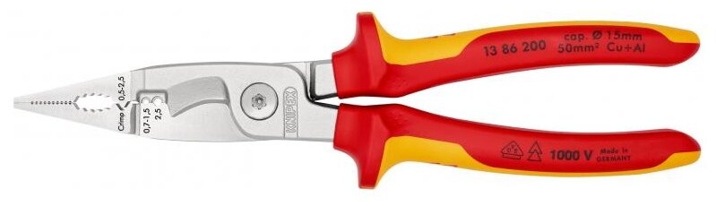 Плоскогубцы Knipex 1386200 200 мм