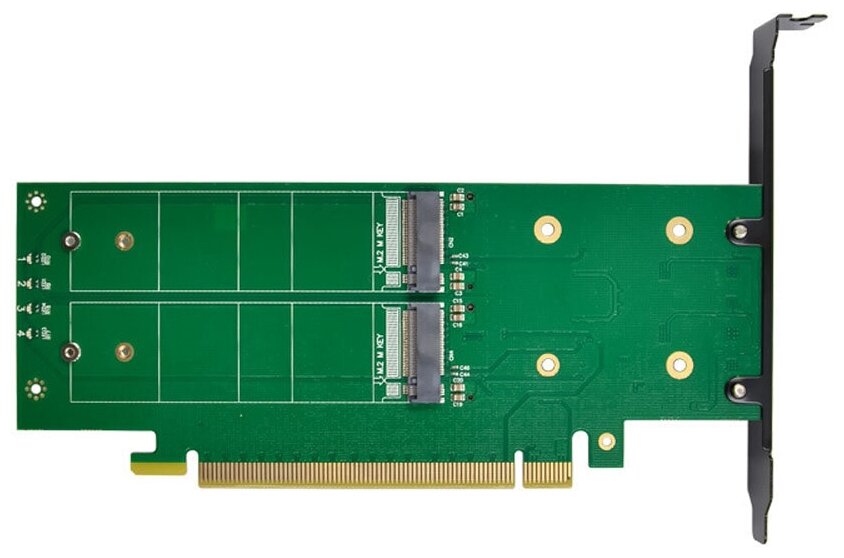 Переходник PCI-Ex16 - NGFF(M2) SSD | PCI-E 30->4 x M2 M key NVMe SSD | ORIENT C306E4