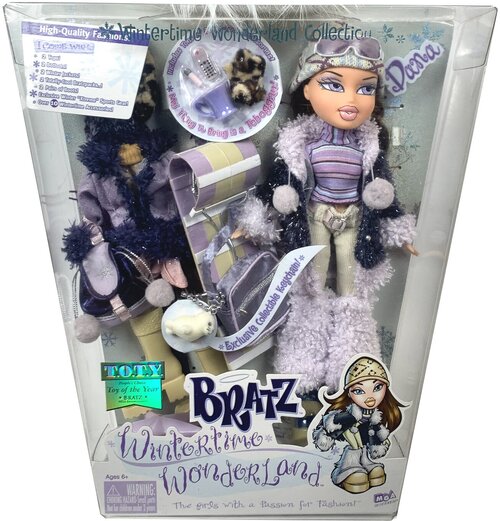 Кукла Дана из Братц серии Сказочная зима 2003, Bratz Wintertime wonderland Dana.