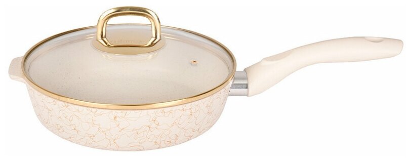 фото Сковорода глубокая "Грация" 240 мм с/ручкой, с ст/кр. АП (арт. Кукмара сгбз241а)