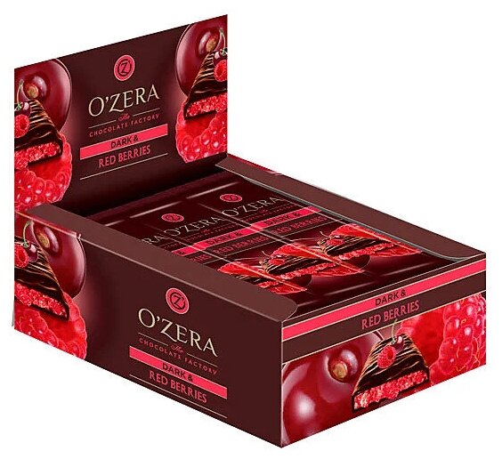 Шоколад ОZera Dark&Red berries 40г/15шт