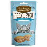 Лакомство для кошек Деревенские лакомства Подушечки с пюре из лосося - изображение