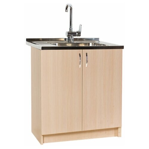 Тумба 80*50 цвет дуб млечный (2 дверцы) (ЛДСП)