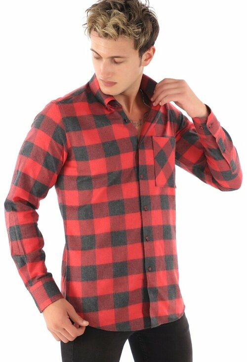 Рубашка RICHARD SPENCER, размер 3XL, бордовый