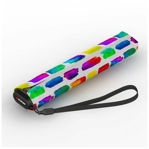 Зонт Knirps, механика, 3 сложения, купол 90 см., 6 спиц, для женщин, мультиколор