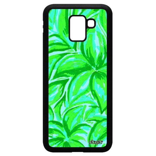 фото Чехол для телефонов galaxy j6 2018, "цветочный узор" бутон акварель utaupia