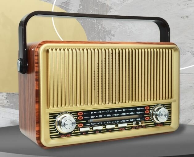 Радиоприемник MIRU SR-1028 AM, FM, SW, коричневый