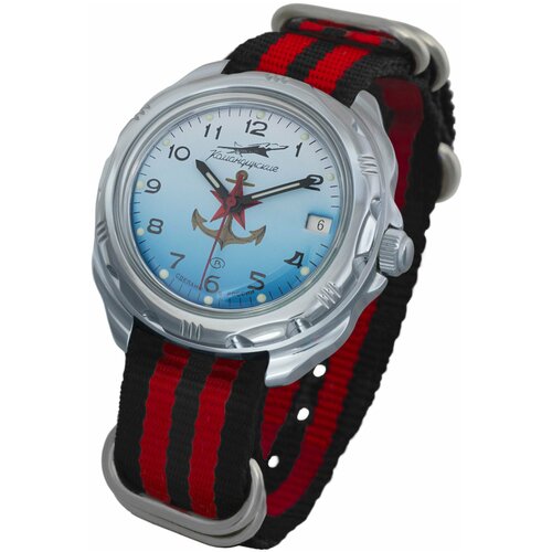 Наручные часы Восток Командирские, красный мужские часы восток 211084