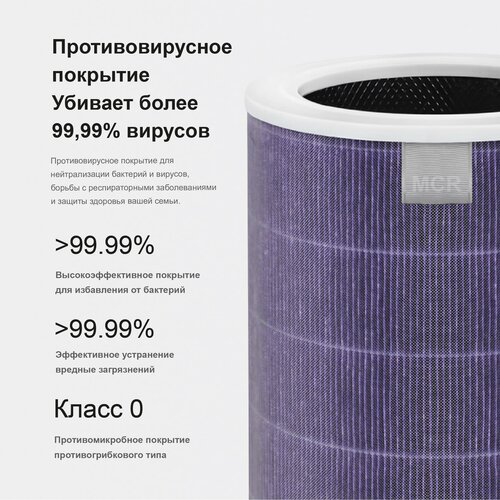 xiaomi mi air purifier 4 pro filter сменный фильтр для очистителя воздуха фильтрация шерсти домашних животных и пыли bhr5062gl Фильтр очистителя воздуха антибактериальный для Xiaomi Mi Air Purifier 2, 2S, 3, 3C, 3H (MCR-FLA)