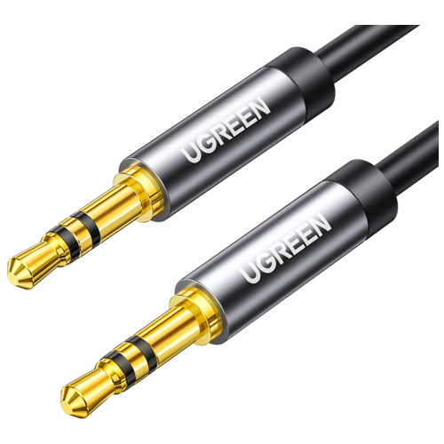 кабель ugreen av131 20719 6 35 male to xlr female cable длина 2м цвет черный Кабель UGreen mini jack 3.5 mm - mini jack 3.5 mm (10735), 2 м, 1 шт., черный