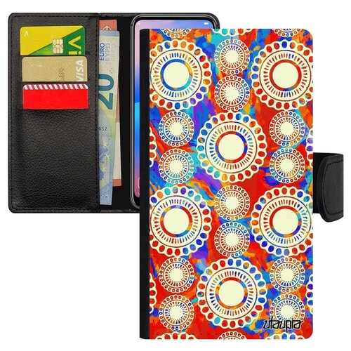 фото Чехол книжка для телефона iphone xr, "кружевной узор" цветочный ажур utaupia