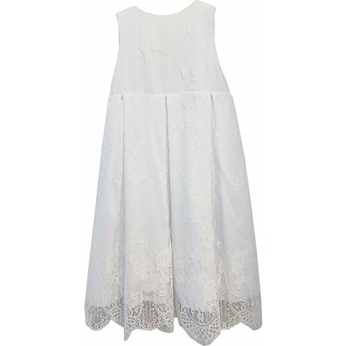 Платье ДАРИМИР, хлопок, нарядное, флористический принт, размер 104, белый
