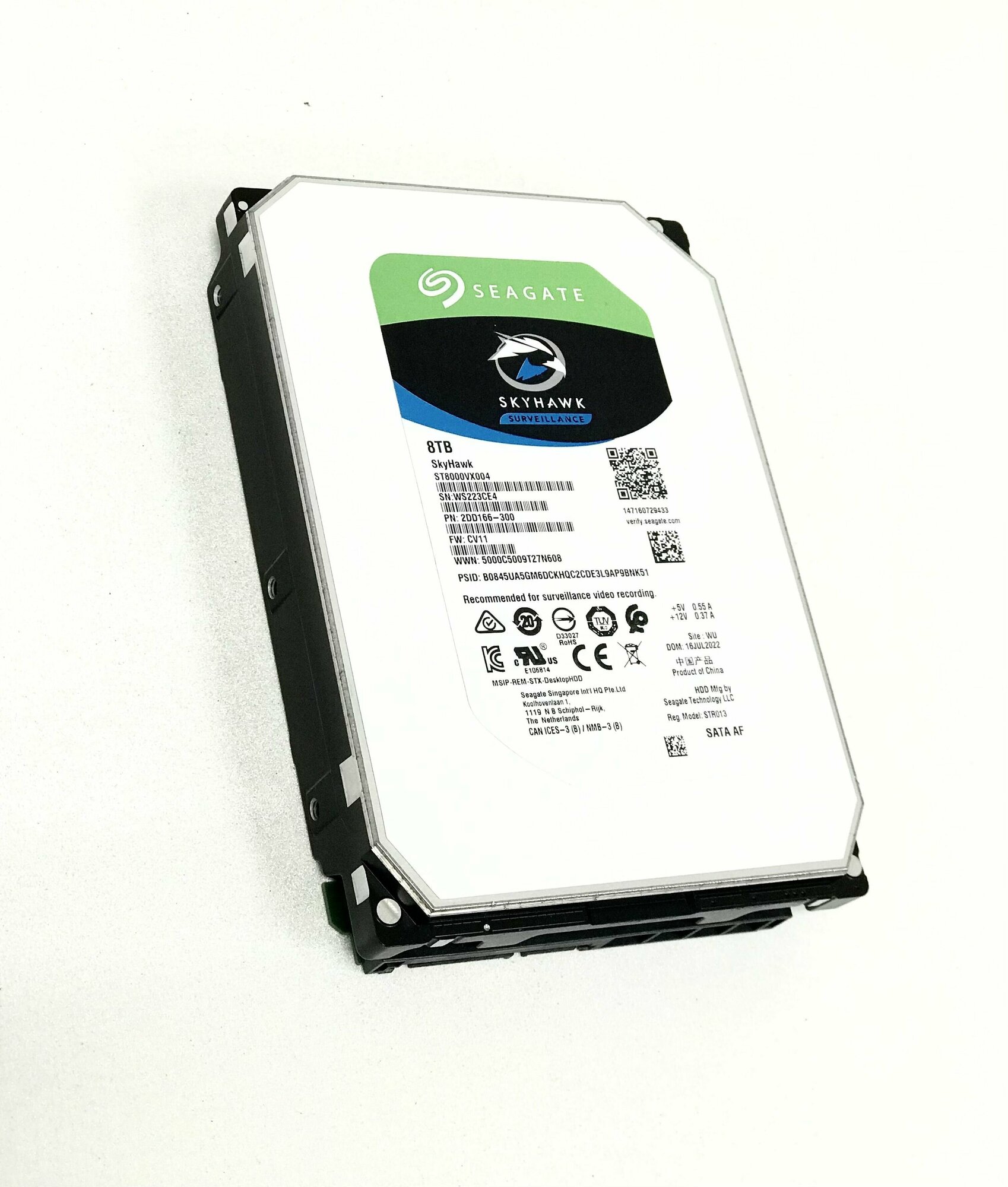 Жесткий диск SEAGATE Skyhawk , 8Тб, HDD, SATA III, 3.5" - фото №14