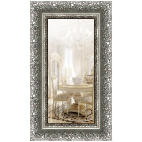 фото Зеркало в широкой раме 40 x 70 см, модель p090047 аурита