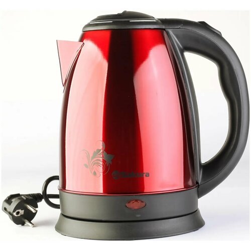 Чайник электр SA-2134BR 18 красн металлчерн д 111300₽