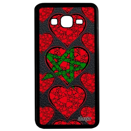 фото Чехол для мобильного samsung galaxy grand prime, "флаг марокко с сердцем" патриот utaupia