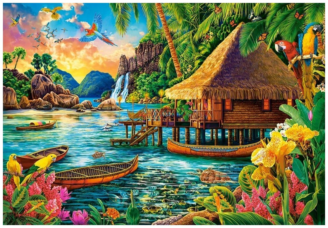 Пазл 'Тропический остров' 1000 элементов - фотография № 1