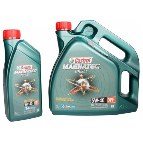 фото Синтетическое моторное масло castrol magnatec diesel 5w-40 dpf 5 л (4 л + 1 л)