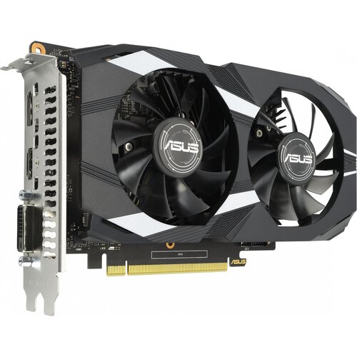 ASUS Видеокарта Asus PCI-E DUAL-GTX1650-O4GD6-P-V2 NVIDIA GeForce GTX 1650 4096Mb 128 GDDR6 1620/12000 DVIx1 HDMIx1 DPx1 HDCP Ret