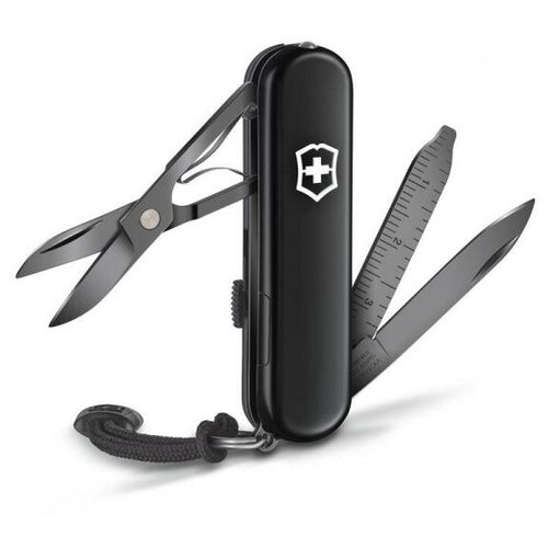 Нож-брелок Victorinox Signature Lite Onyx Black, 58 мм, 8 функций, чёрный, в подарочной коробке