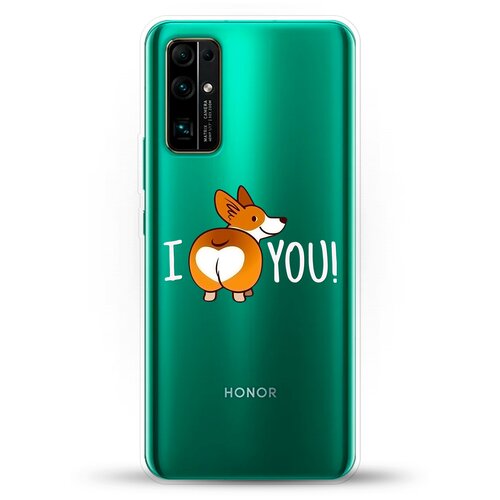 фото Силиконовый чехол love корги на honor 30 andy & paul