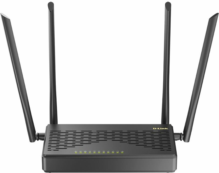 Маршрутизатор D-Link DIR-825/GFRU AC1200 Wi-Fi Router, 1000Base-X SFP WAN, 4x1000Base-T LAN, 4x5dBi external antennas, USB port, 3G/LTE support