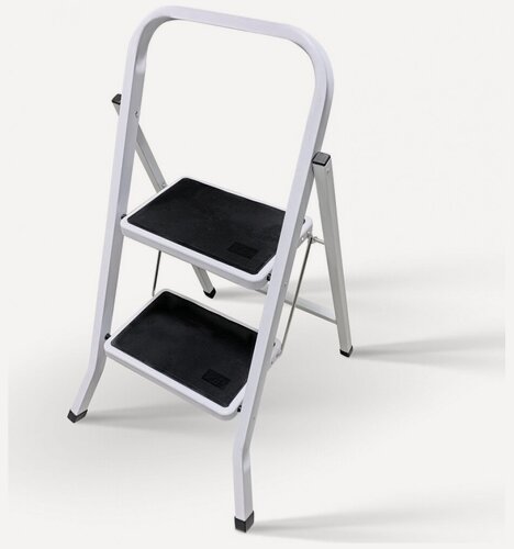 Изображение товара LadderBel Стальная стремянка 2 ступени с антискользящим покрытием STR-ST-2WSRM