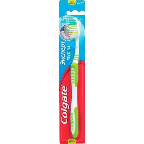 Набор из 3 штук Зубная щетка COLGATE Эксперт чистоты 1шт Extra Clean средние colgate extra clean medium toothbrush 4 pieces value pack