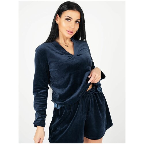 фото Костюм женский "магнолия" синий (46 размер) instinity