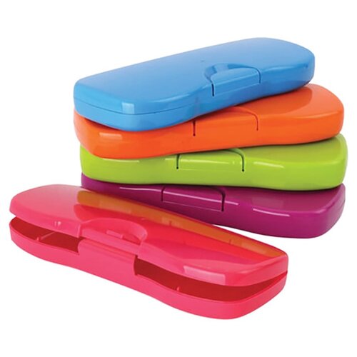 фото Пенал-футляр стамм "intensive", пластиковый, непрозрачный, цвет ассорти, пн62