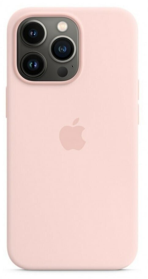 Чехол для iPhone 13 Pro Max Chalk Pink Silicone Case MagSafe Soft touch с анимацией