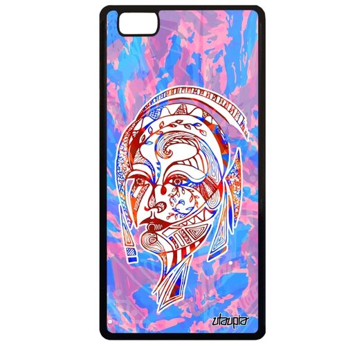 фото Чехол для мобильного huawei p8 lite 2015, "портрет женщины" цветок феерия utaupia