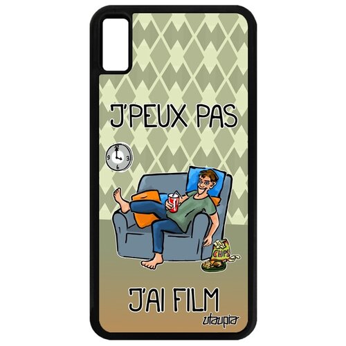 фото Чехол для мобильного apple iphone xs max, "не могу - у меня фильм!" манга комикс utaupia