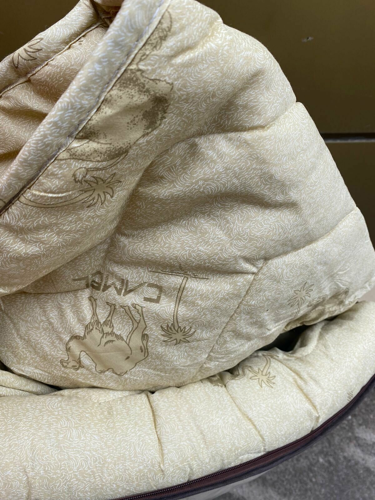 Одеяло Иваново, евро 145x205 см Летнее, Зимнее с наполнителем Верблюжья шерсть - фотография № 2